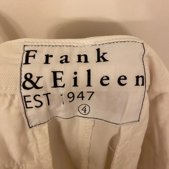 Frank & Eileen Wicklow Italian Chino Performance Twill Chalk Size 4 - Picture 6 of 7